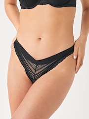 Black Thong Forever Comfort® Knickers - Image 1 of 4