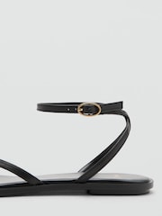 Mango Black Strappy Sandals - Image 3 of 4