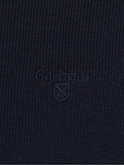 Barbour® Navy 100% Cotton Quarter Zip Jumper - Image 8 of 8