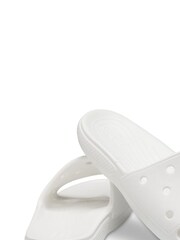 Crocs White Classic Slides - Image 3 of 4