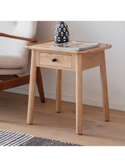Gallery Home Brown Columbia 1 Drawer Side Table - Image 1 of 3
