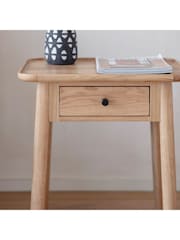 Gallery Home Brown Columbia 1 Drawer Side Table - Image 2 of 3
