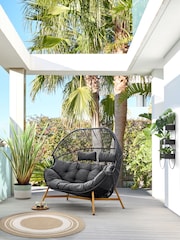 Black Helsinki Garden 2 Seater Egg Chair - Image 1 of 6
