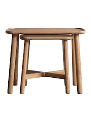 Gallery Home Brown Columbia Nest of 2 Tables - Image 2 of 3