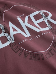 Baker by Ted Baker Black/Purple 2 Piece Oversized Graphic Sweatshirt and Joggers Set - Image 15 of 15
