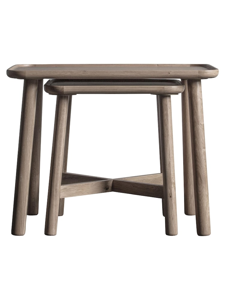 Gallery Home Grey Columbia Nest of 2 Tables - Image 3 of 3