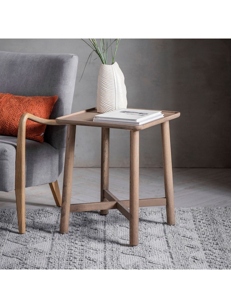 Gallery Home Brown Columbia Side Table - Image 1 of 3 Gallery Home Brown Columbia Side Table - Image 1 of 3
