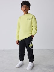 Baker by Ted Baker Lime Green 2 Piece Oversized Graphic Sweatshirt and Joggers Set - Image 1 of 16
