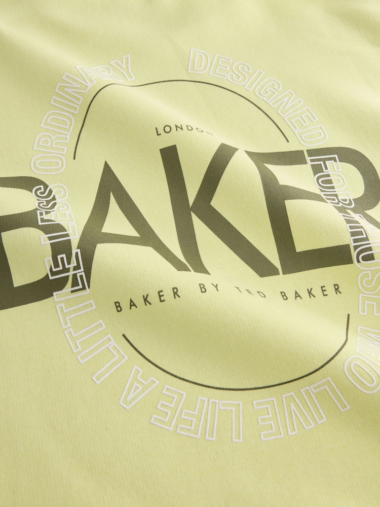 Baker by Ted Baker Lime Green 2 Piece Oversized Graphic Sweatshirt and Joggers Set - Image 16 of 16 Baker by Ted Baker Lime Green 2 Piece Oversized Graphic Sweatshirt and Joggers Set - Image 16 of 16