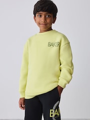 Baker by Ted Baker Lime Green 2 Piece Oversized Graphic Sweatshirt and Joggers Set - Image 3 of 16