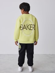 Baker by Ted Baker Lime Green 2 Piece Oversized Graphic Sweatshirt and Joggers Set - Image 5 of 16