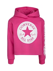 Converse Pink All Star Girls Hoodie - Image 1 of 8