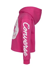 Converse Pink All Star Girls Hoodie - Image 3 of 8