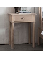 Gallery Home Brown Virginia 1 Drawer Bedside Table - Image 1 of 4