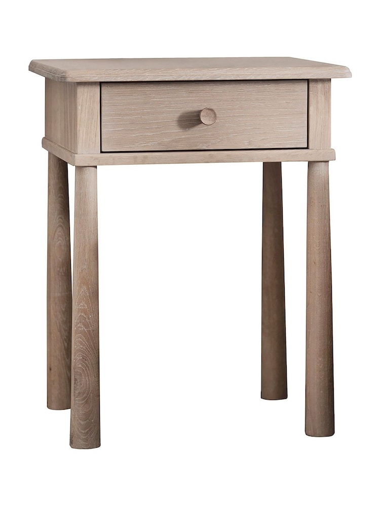 Gallery Home Brown Virginia 1 Drawer Bedside Table - Image 3 of 3