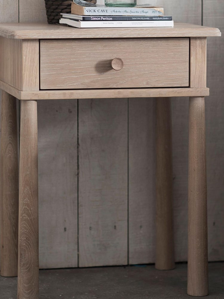 Gallery Home Brown Virginia 1 Drawer Bedside Table - Image 4 of 4
