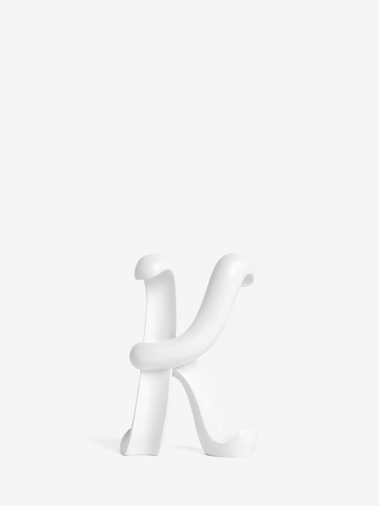 White White Ribbon Monogram Ornament - Image 12 of 27