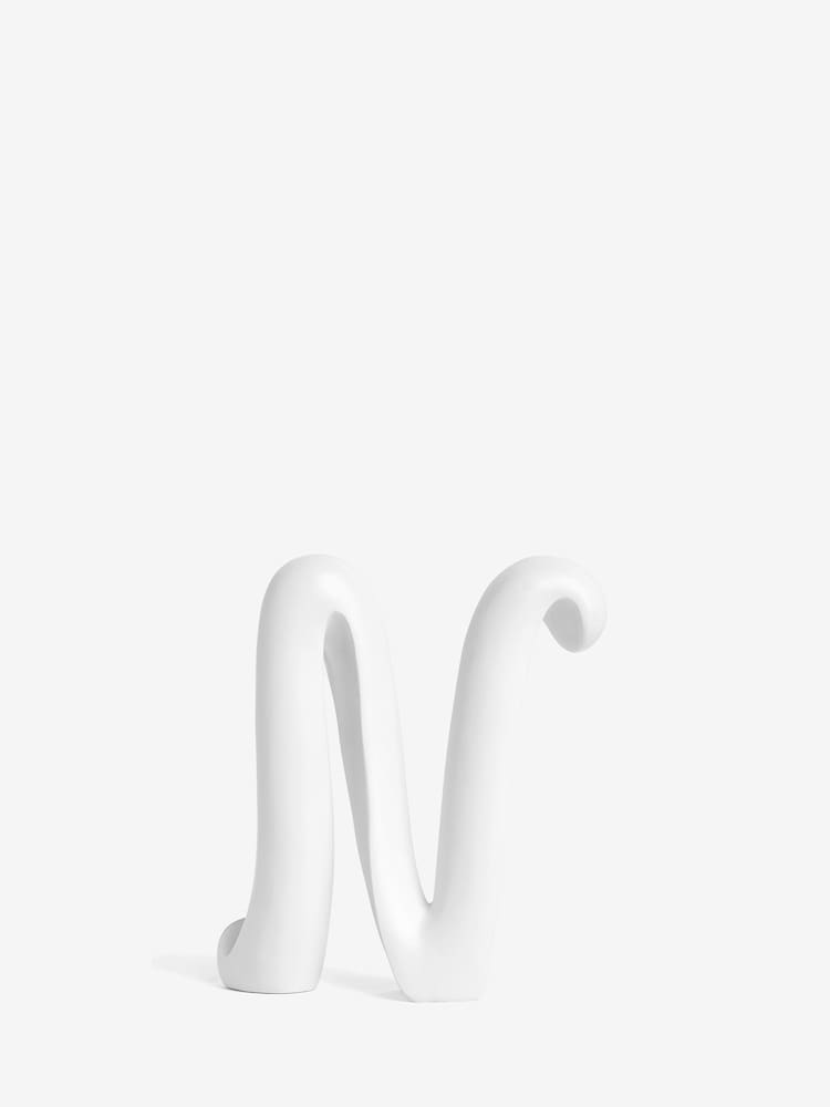 White White Ribbon Monogram Ornament - Image 15 of 27