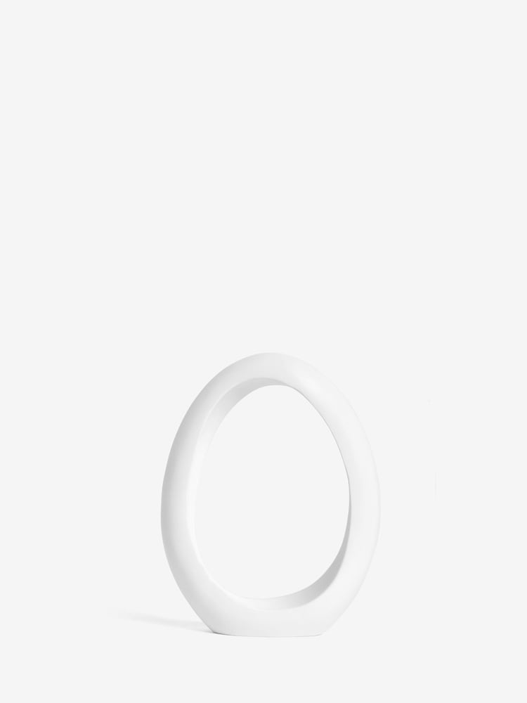 White White Ribbon Monogram Ornament - Image 16 of 27
