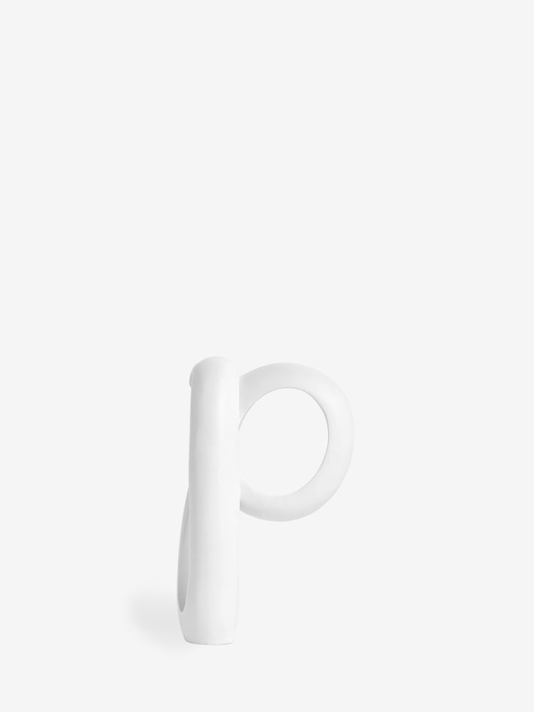 White White Ribbon Monogram Ornament - Image 17 of 27