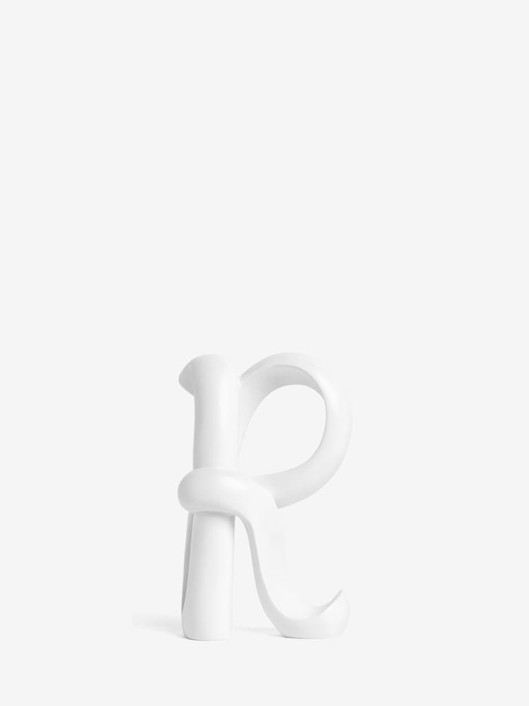 White White Ribbon Monogram Ornament - Image 18 of 27