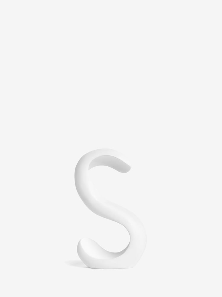 White White Ribbon Monogram Ornament - Image 19 of 27