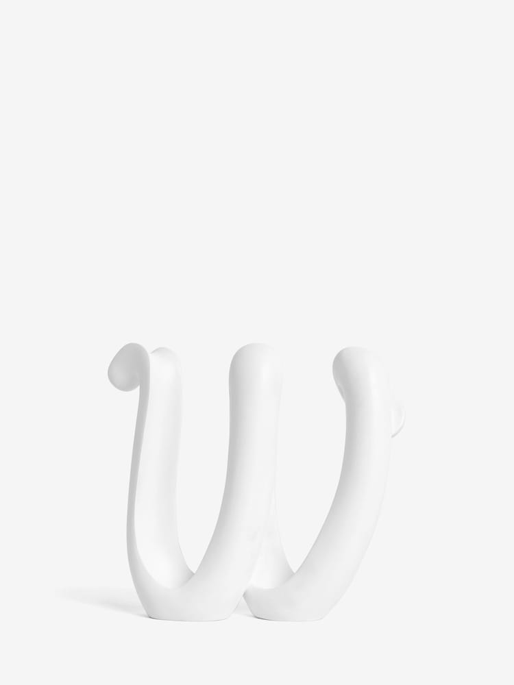 White White Ribbon Monogram Ornament - Image 21 of 27