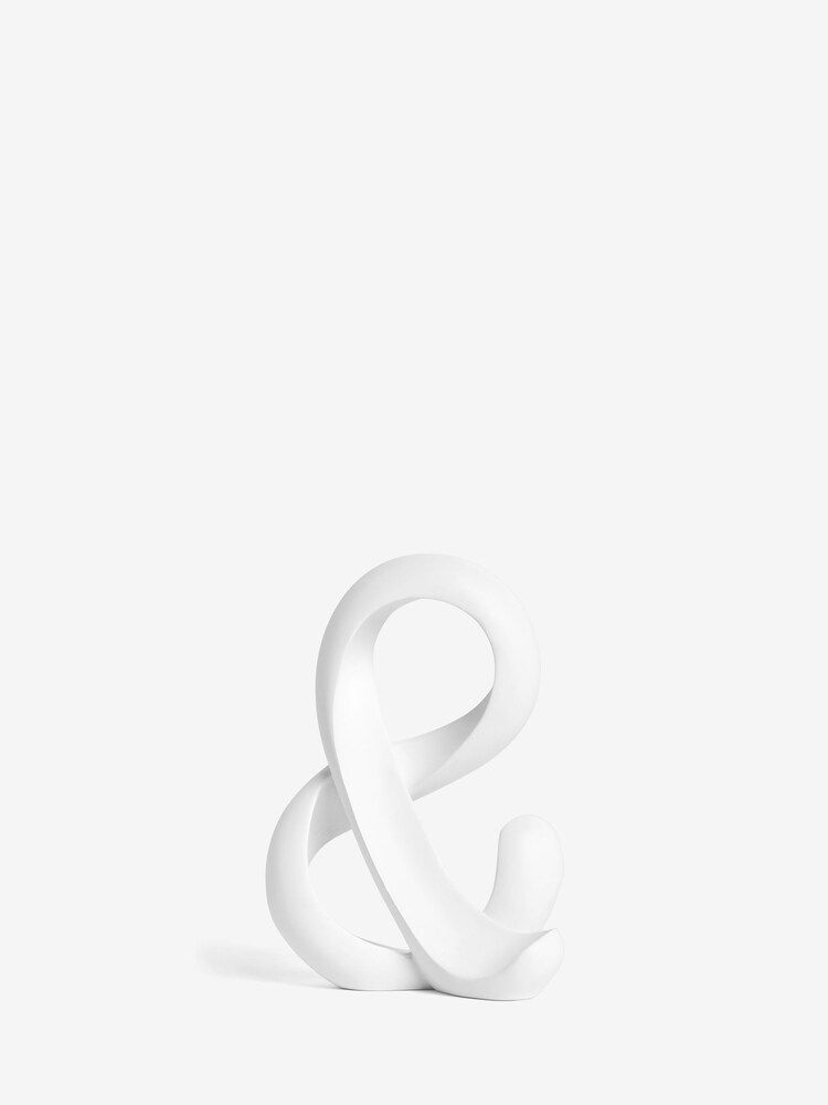 White White Ribbon Monogram Ornament - Image 26 of 27