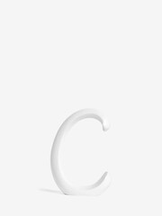 White White Ribbon Monogram Ornament - Image 4 of 27