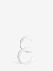 White White Ribbon Monogram Ornament - Image 6 of 27