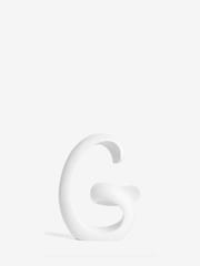 White White Ribbon Monogram Ornament - Image 8 of 27