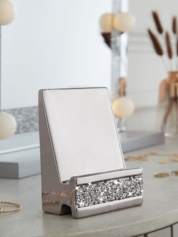 Silver Harper Diamanté Gem Phone Holder - Image 2 of 5