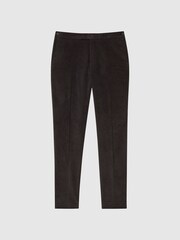 Reiss Chocolate Holborn Fine Cord Formal Tailored Fit Trousers - Image 2 of 6