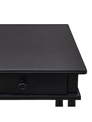 Gallery Home Black Virginia 1 Drawer Bedside Table - Image 4 of 8
