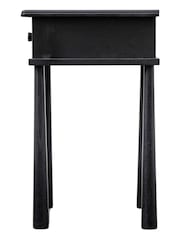 Gallery Home Black Virginia 1 Drawer Bedside Table - Image 6 of 8