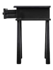 Gallery Home Black Virginia 1 Drawer Bedside Table - Image 7 of 8