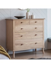 Gallery Home Brown Virginia 5 Drawer Chest - Image 1 of 3