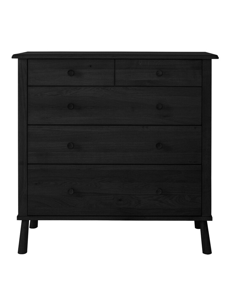 Gallery Home Black Virginia 5 Drawer Chest - Image 4 of 4 Gallery Home Black Virginia 5 Drawer Chest - Image 4 of 4