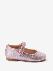 Pink Glitter Wide Fit (G) Mary Jane Occasion Shoes - Image 1 of 5