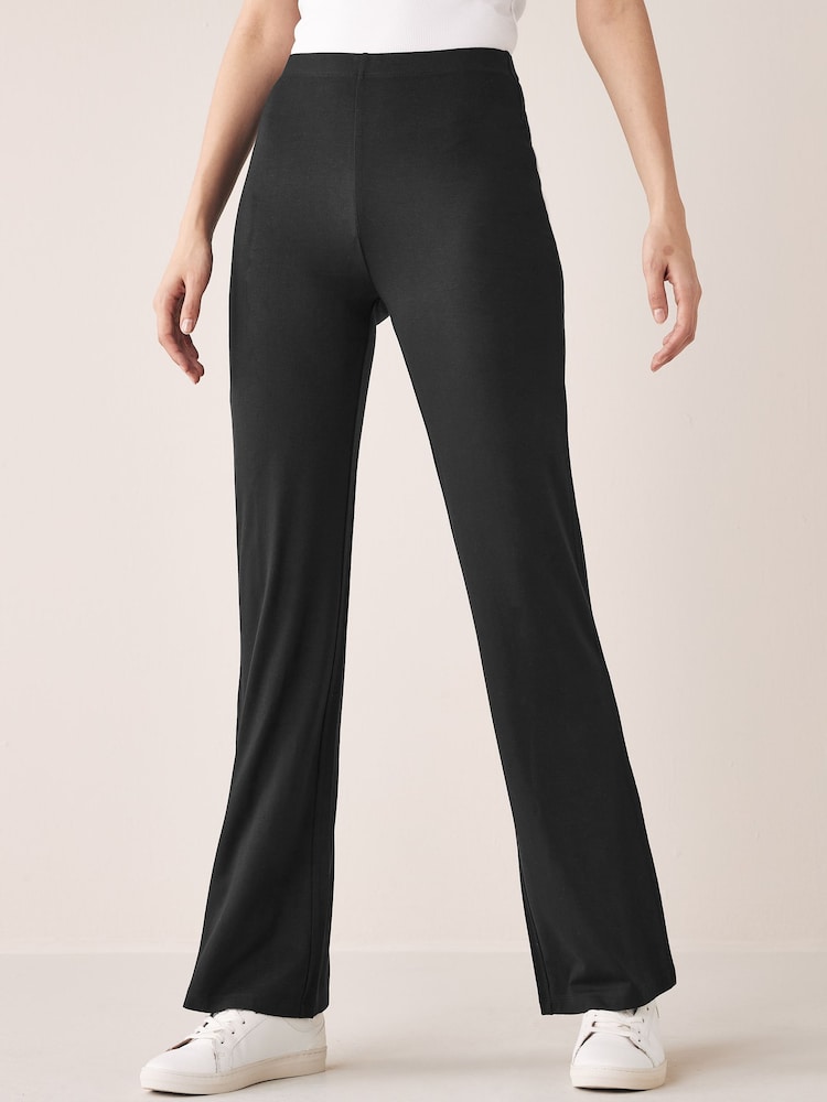Black Flare Next Full Length Leggings - Image 1 of 5