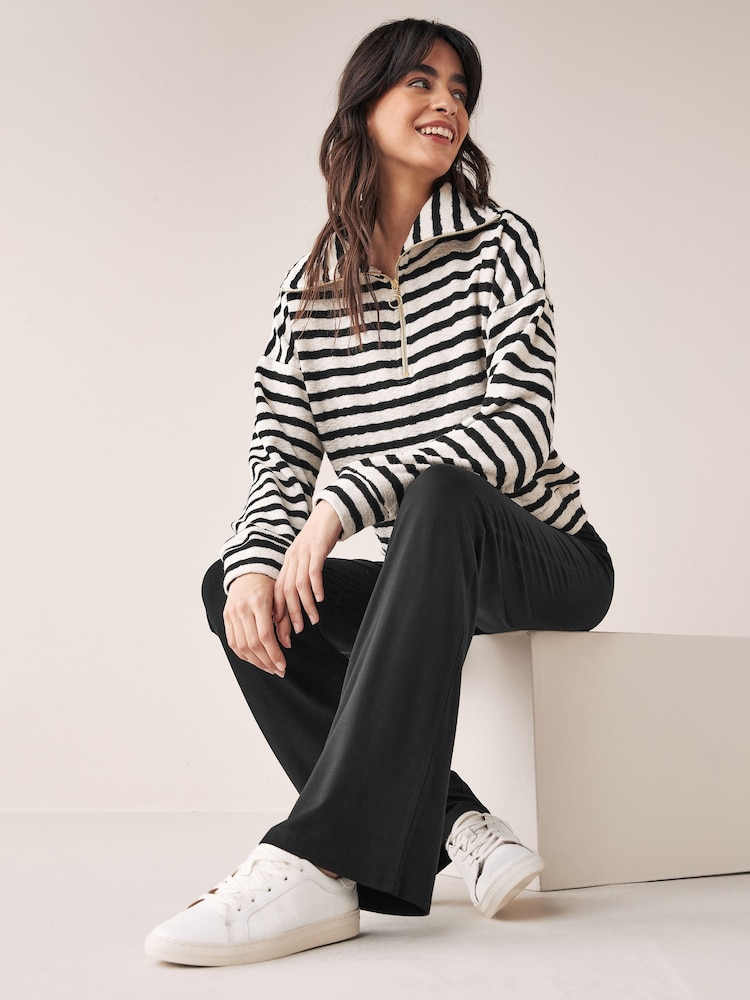 Black Flare Next Full Length Leggings - Image 2 of 4 Black Flare Next Full Length Leggings - Image 2 of 4