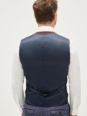Burgundy Red Double Breasted: Waistcoat - Image 3 of 8