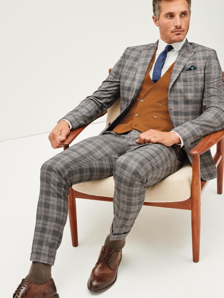 Ochre Yellow Double Breasted: Waistcoat - Image 2 of 8