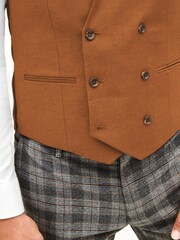 Ochre Yellow Double Breasted: Waistcoat - Image 4 of 8