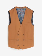Ochre Yellow Double Breasted: Waistcoat - Image 5 of 8