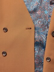 Ochre Yellow Double Breasted: Waistcoat - Image 6 of 8