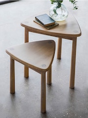 Gallery Home Brown Virginia Nest of 2 Tables - Image 1 of 1