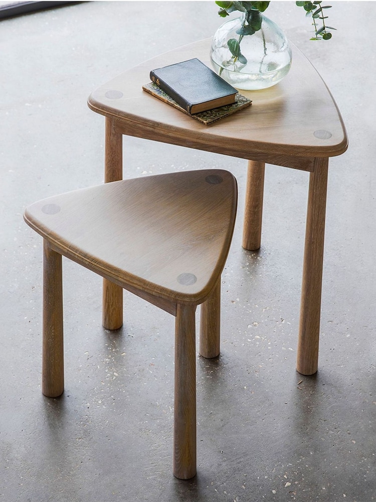 Gallery Home Brown Virginia Nest of 2 Tables - Image 1 of 1