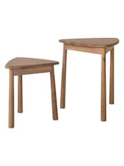 Gallery Home Brown Virginia Nest of 2 Tables - Image 4 of 5