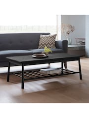 Gallery Home Black Virginia Rectangle Coffee Table - Image 1 of 2